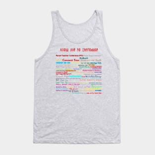 Parks and Rec Andy's Band Names- Mouserat and more! Tank Top